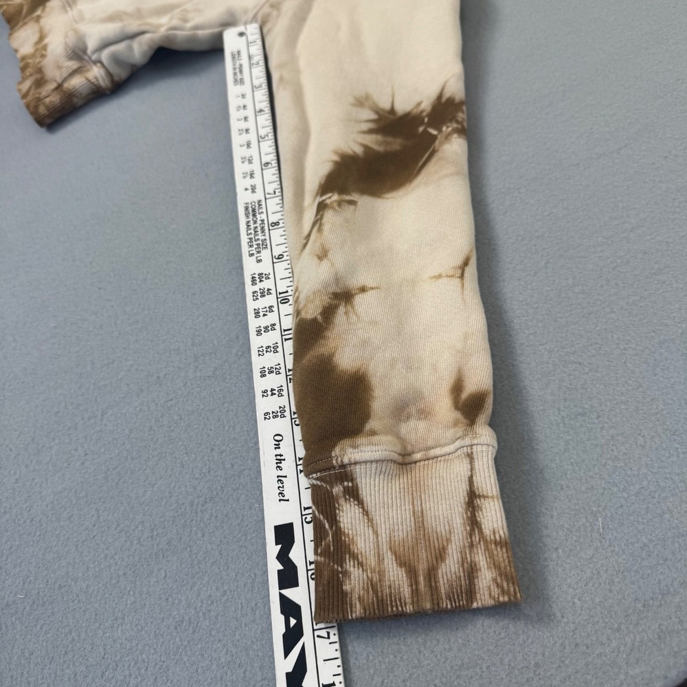 Frankies‎ Bikinis Sweatsuit Set Sz S Tie Dye Cropped Hoodie Joggers Tan Brown - Picture 8 of 16